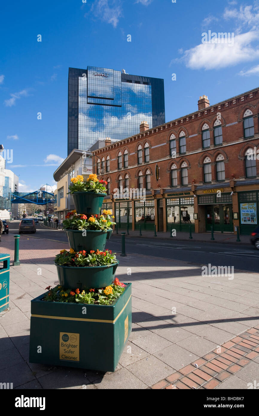 Broad street, Birmingham, England Stock Photo Alamy