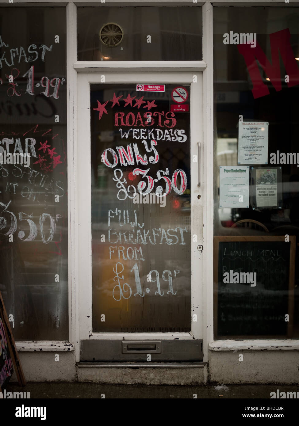 A greasy spoon cafe Stock Photo