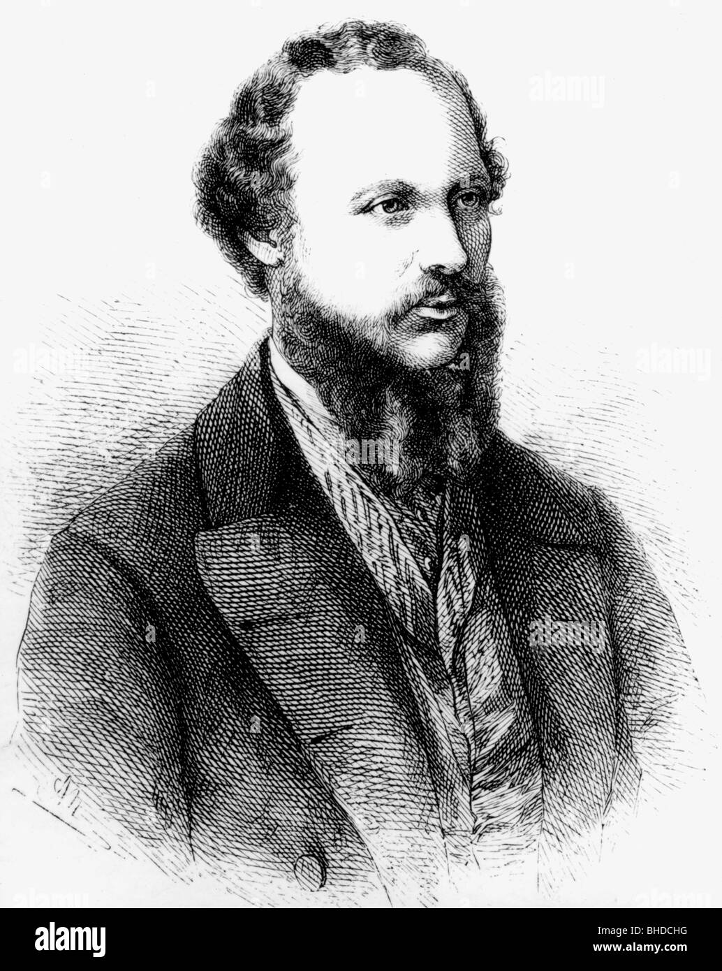Kelvin of Largs, Lord William Thompson, 26.6.1824 - 17.12.1907, English physicist, portrait, wood engraving, 19th century, Stock Photo
