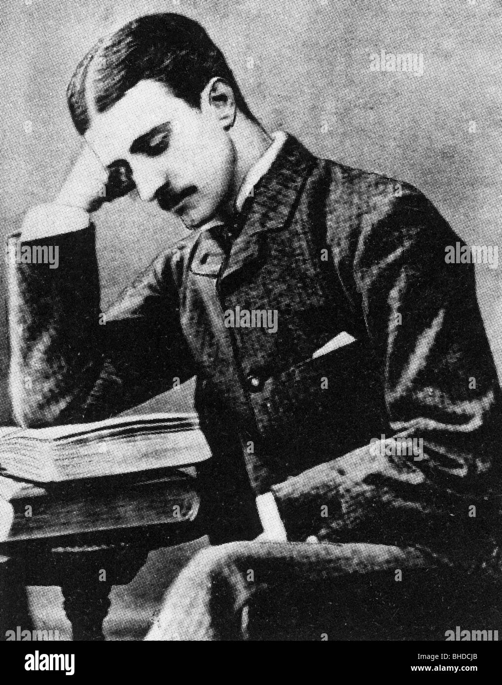 Jack the Ripper, British criminal, 1888, one of the suspects: Montagne John Druitt, half length, Stock Photo