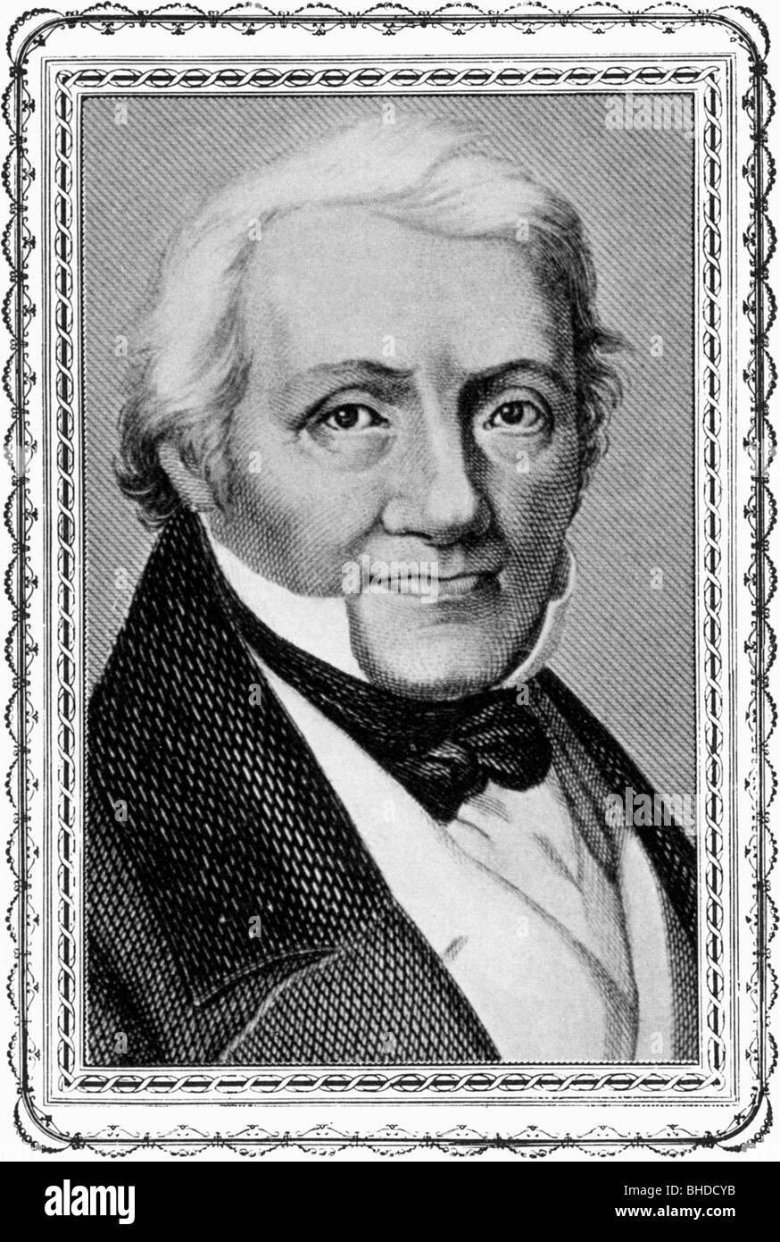 Heine, Salomon, 19.10.1767 -26.12.1844, German banker, uncle of Stock Photo  - Alamy