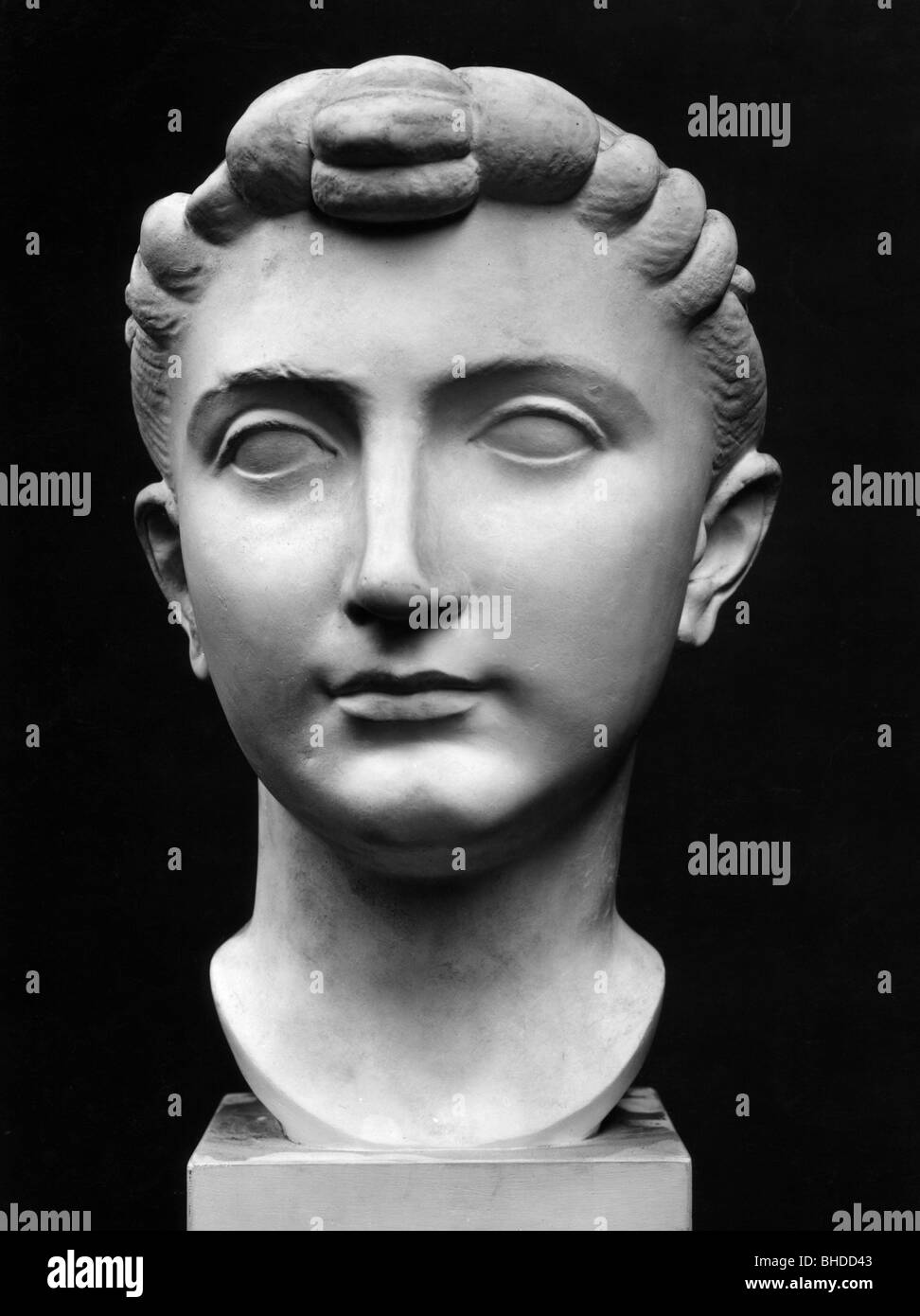 Julia the Elder, 39 BC - 14 AD, daughter of Emperor Augustus, portrait, bust, Uffizi Gallery, Florence, Stock Photo