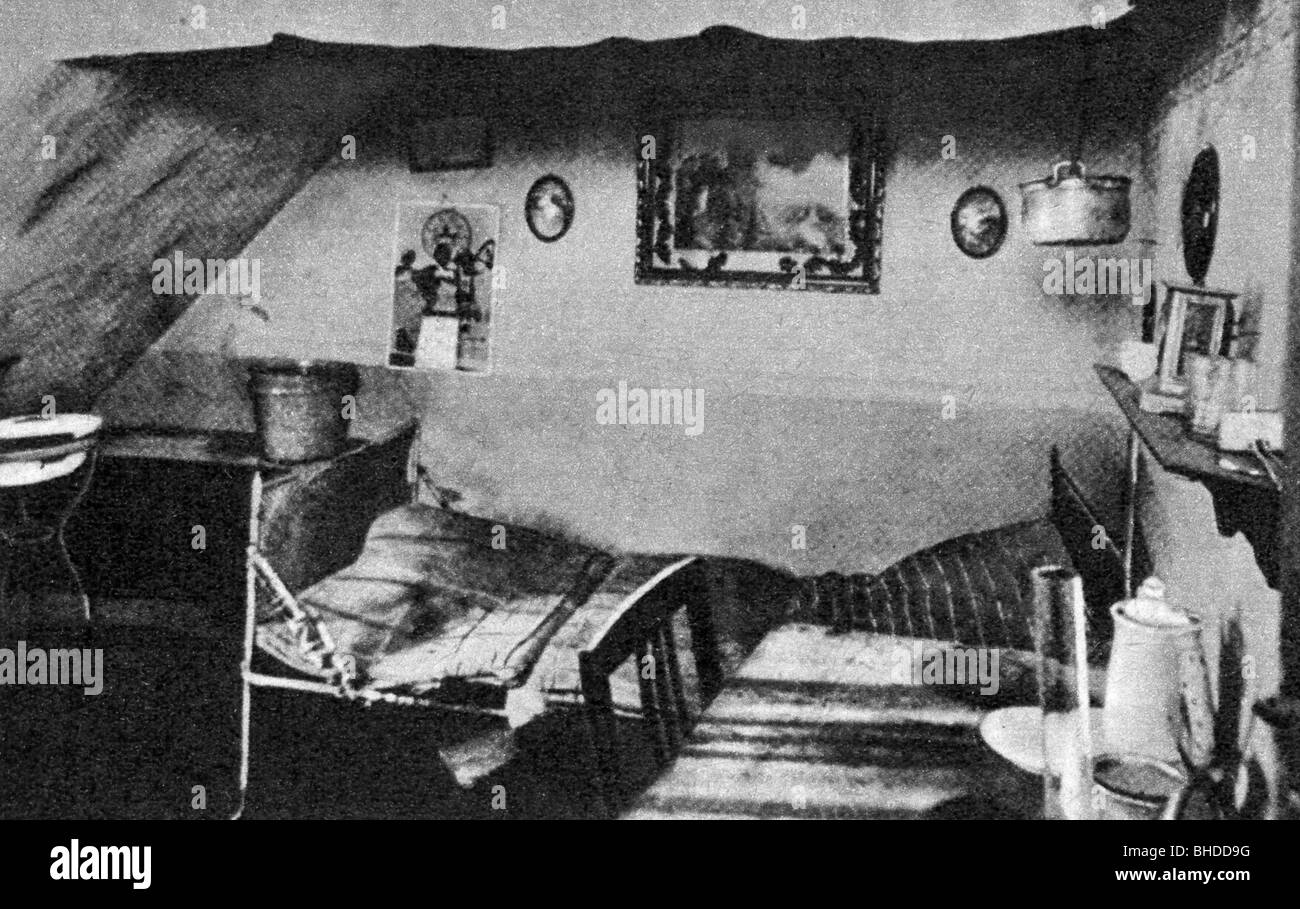 Haarmann, Friedrich 'Fritz', 25.10.1879 - 15.4.1925, German serial killer, his flat, Rote Reihe No. 4, Hanover, Stock Photo