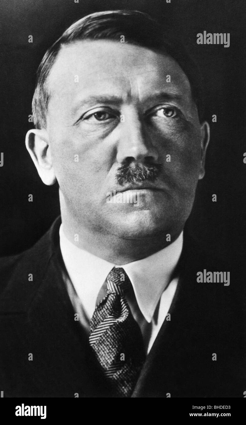 Hitler, Adolf, 20.4.1889 - 30.4.1945, German politician (NSDAP), Reich Chancellor 1933 - 1945, portrait, circa 1933, Stock Photo