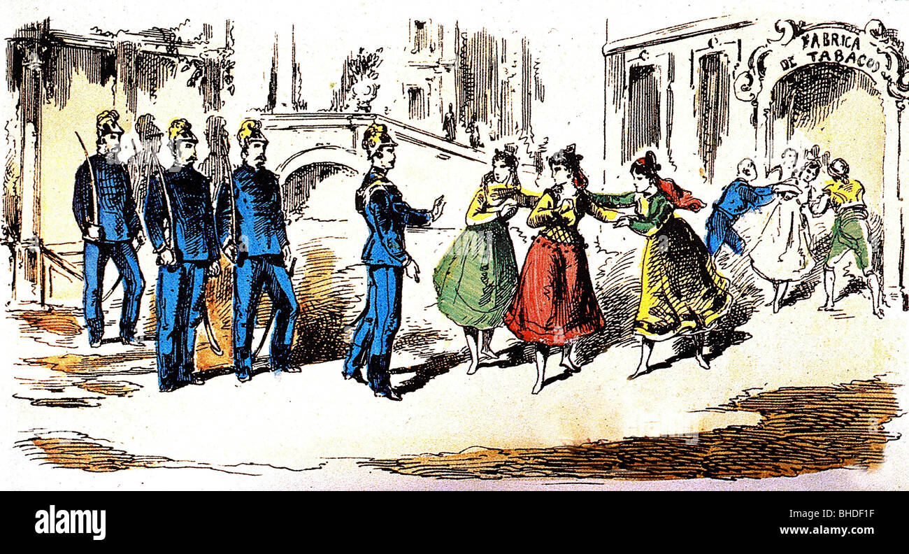 georges bizet carmen stock