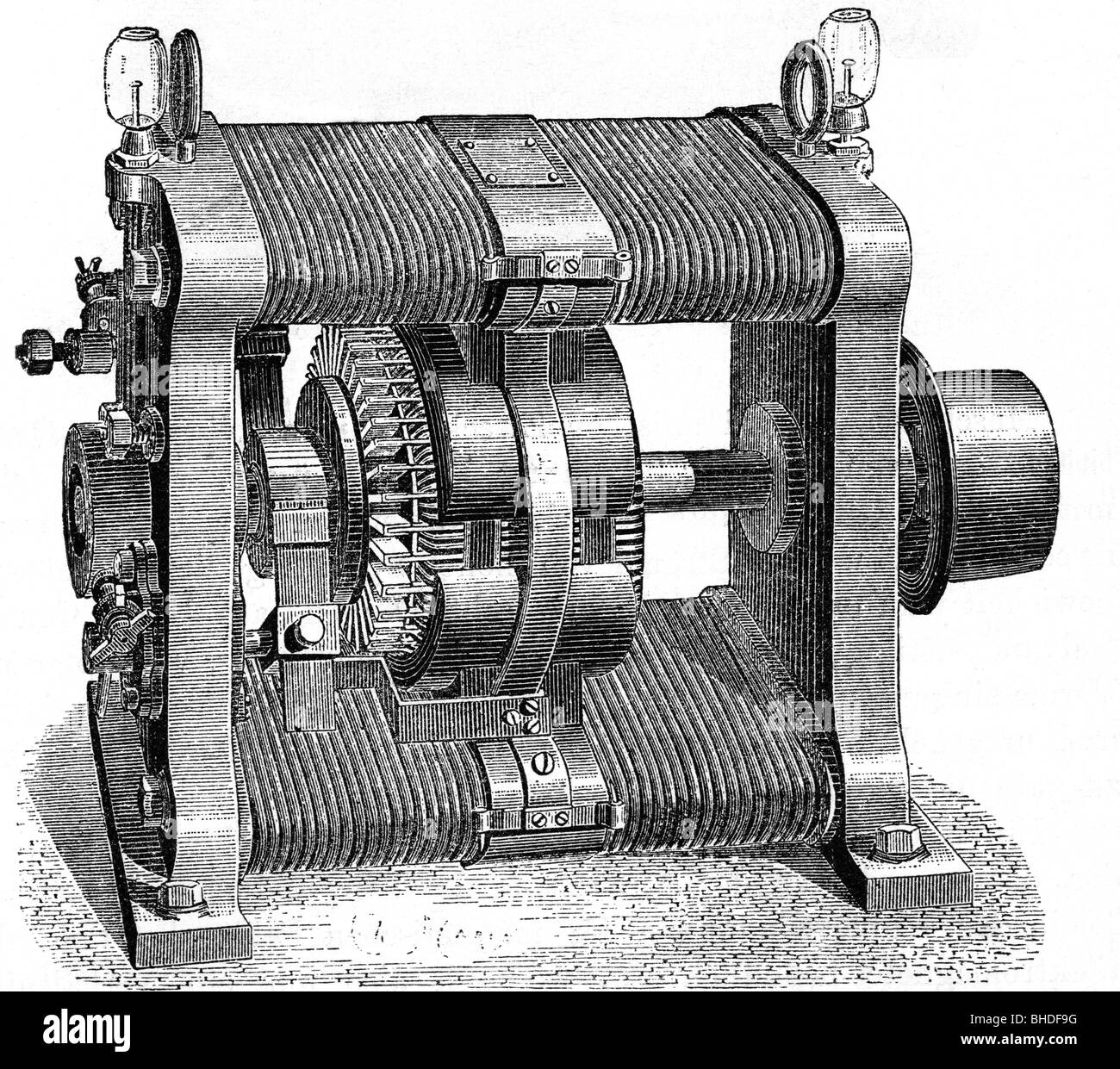 Modèle de moteur de cylindre de lecture V8-shaped 3D métal