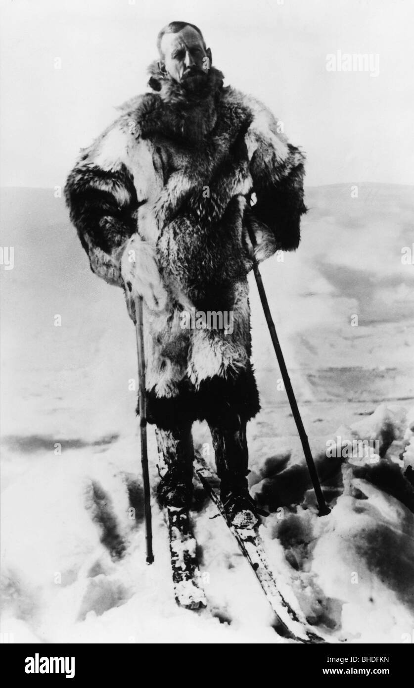 Amundsen, Roald, 16.7.1872 - Juni 1928, Norwegian polar explorer, during a North Pole expedition, 1925, Stock Photo