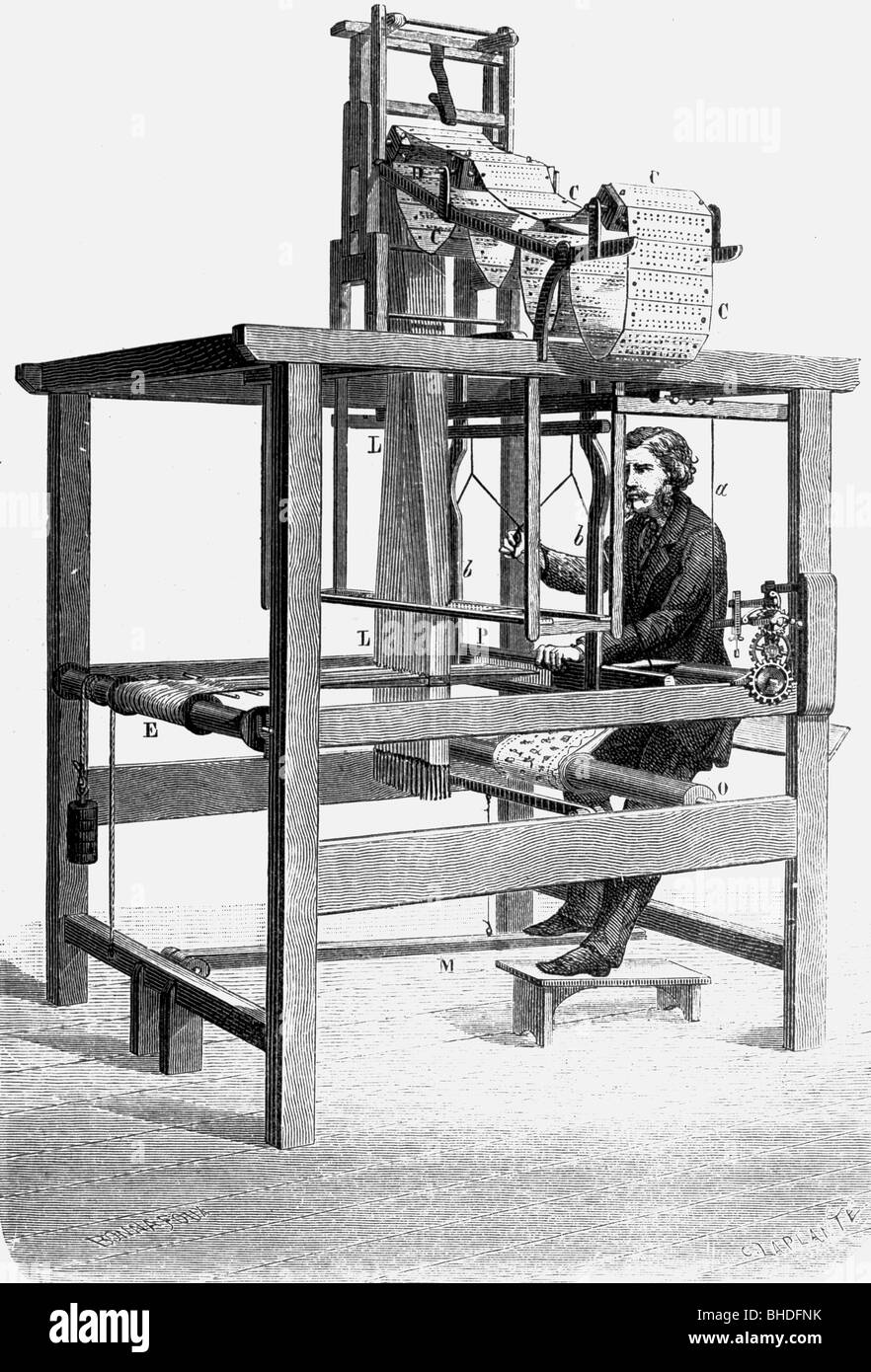 Jacquard, Joseph Marie, 7.7.1752 7.8.1834, French inventor, his