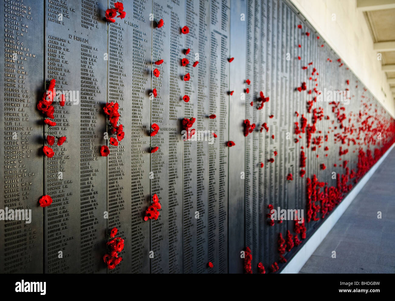 CANBERRA, Australia Wall commemorating those who have died in