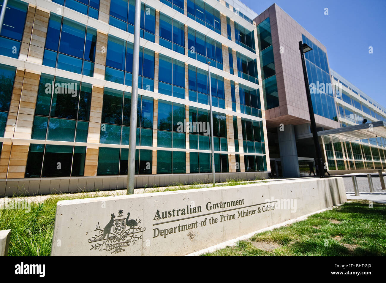 CANBERRA, Australia - The office building for the Department of the Prime Minister and Cabinet. Stock Photo