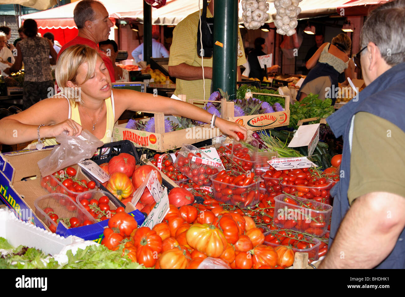 Market Rialto Produce Venice Italy Fruit Vegetable Stock Photo