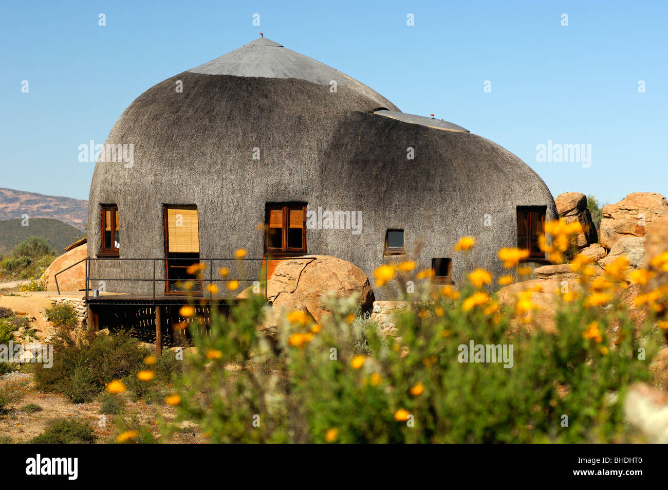 Dome-shaped Namakwa Mountain Suite, Naries Namakwa Retreat, Naries, South Africa Stock Photo