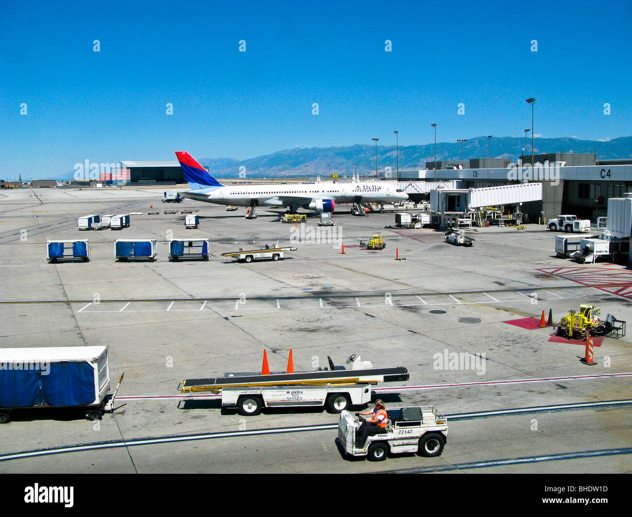 salt lake city airport, utah, usa Stock Photo Alamy