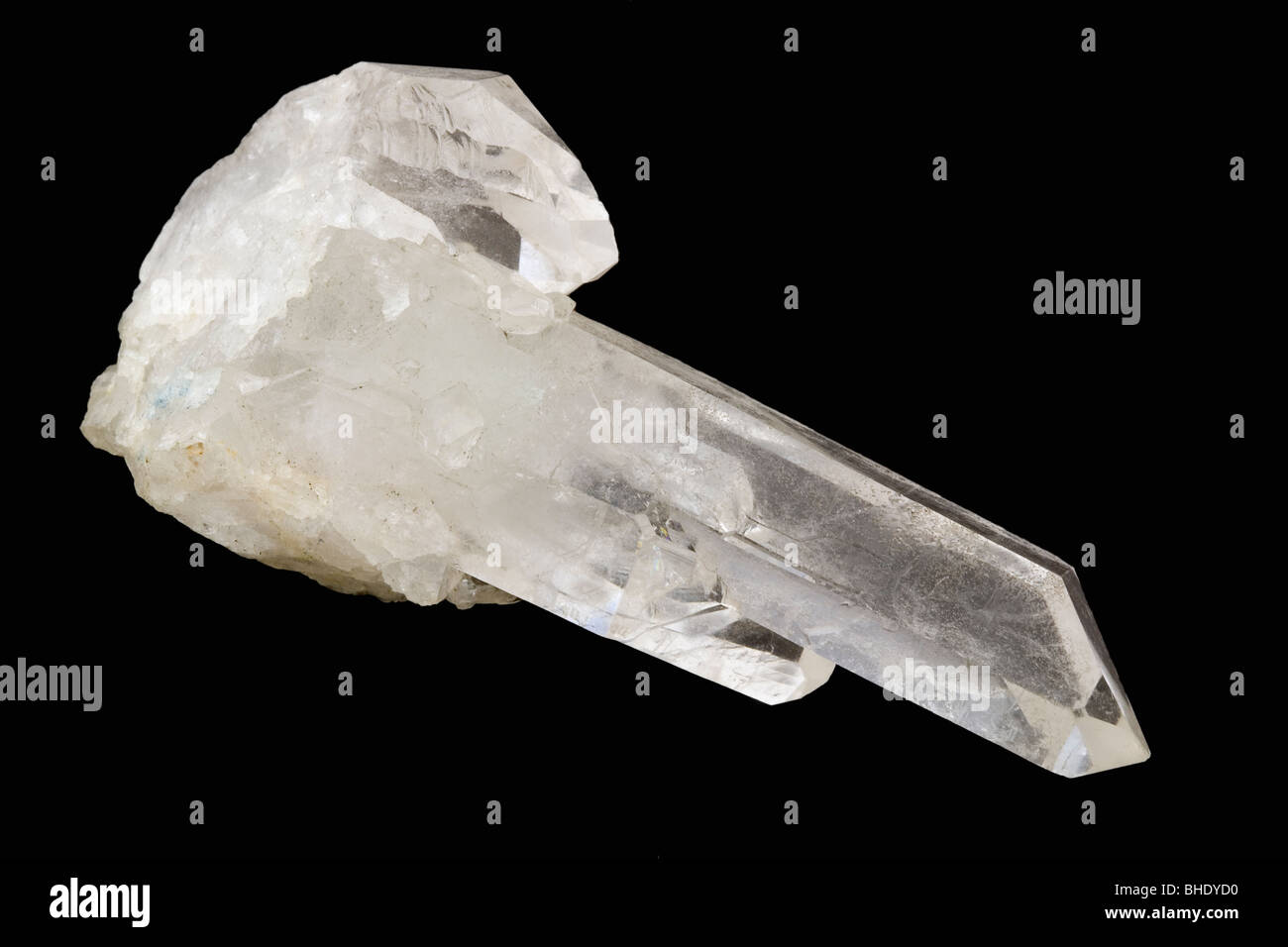 Quartz crystal point Stock Photo Alamy