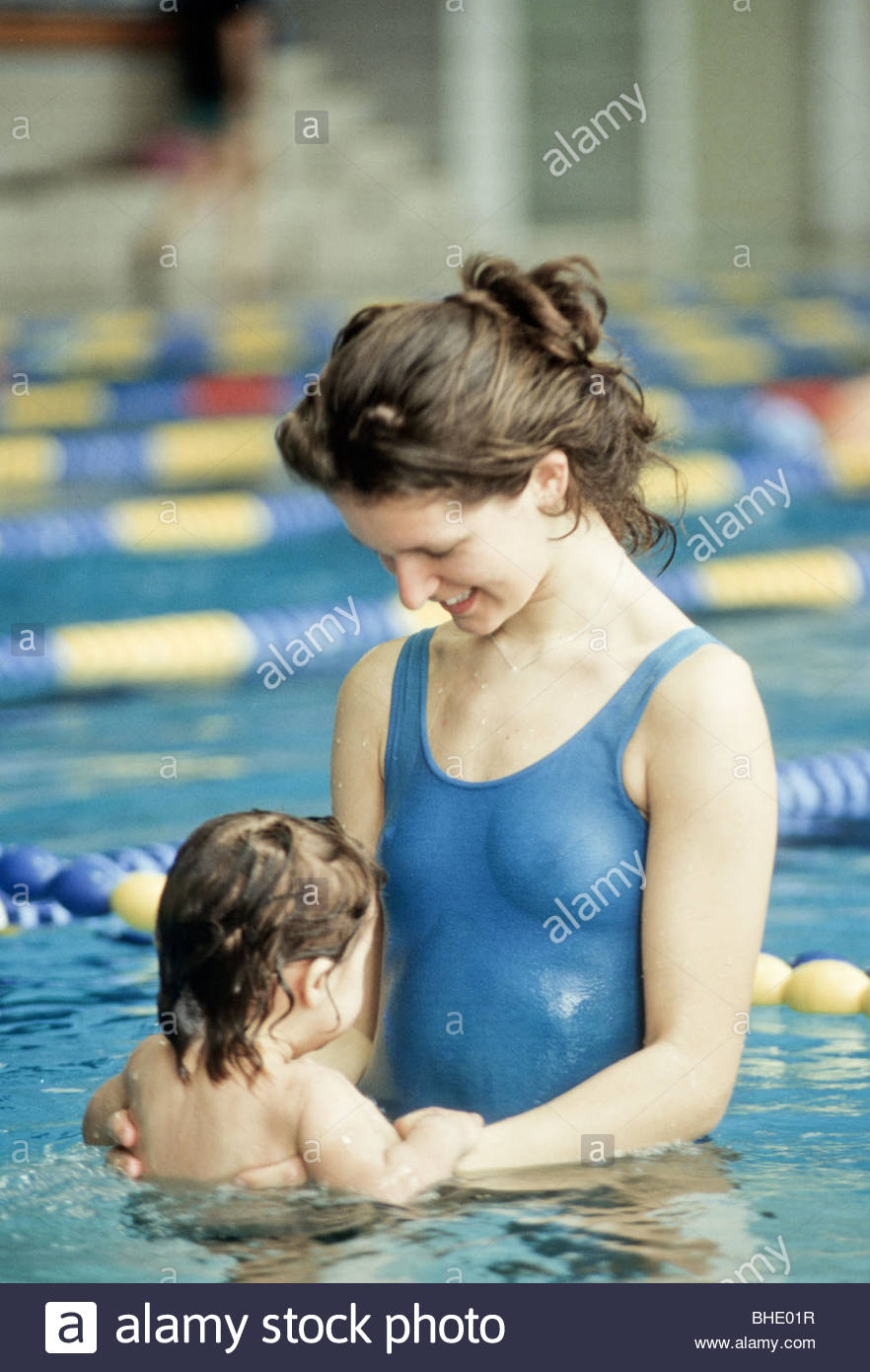 Mom and daughter swim Clearance