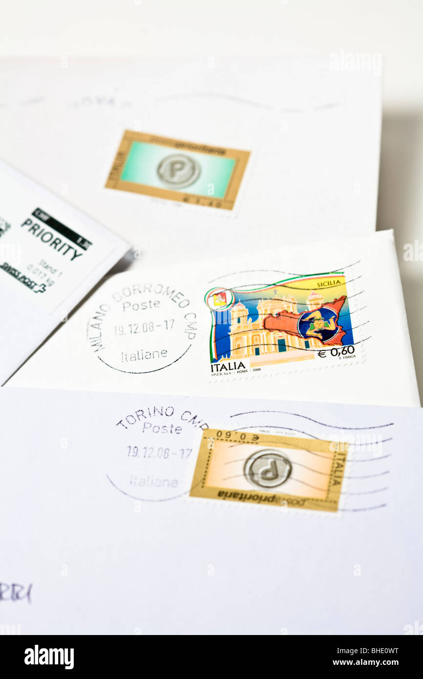 Stamps and letters background hires stock photography and images Alamy