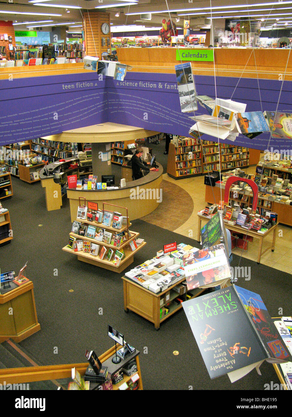 bookshop of the seattle university, usa Stock Photo