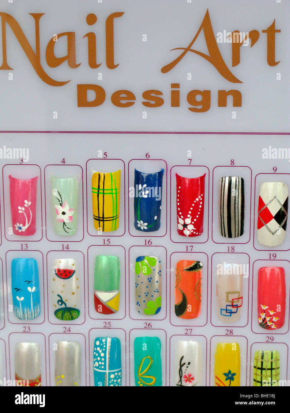 nail art design Stock Photo Alamy
