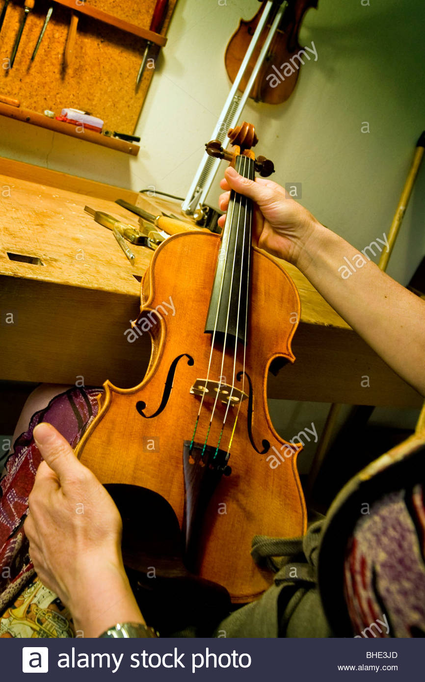 luthier, cremona, lombardia, italy Stock Photo