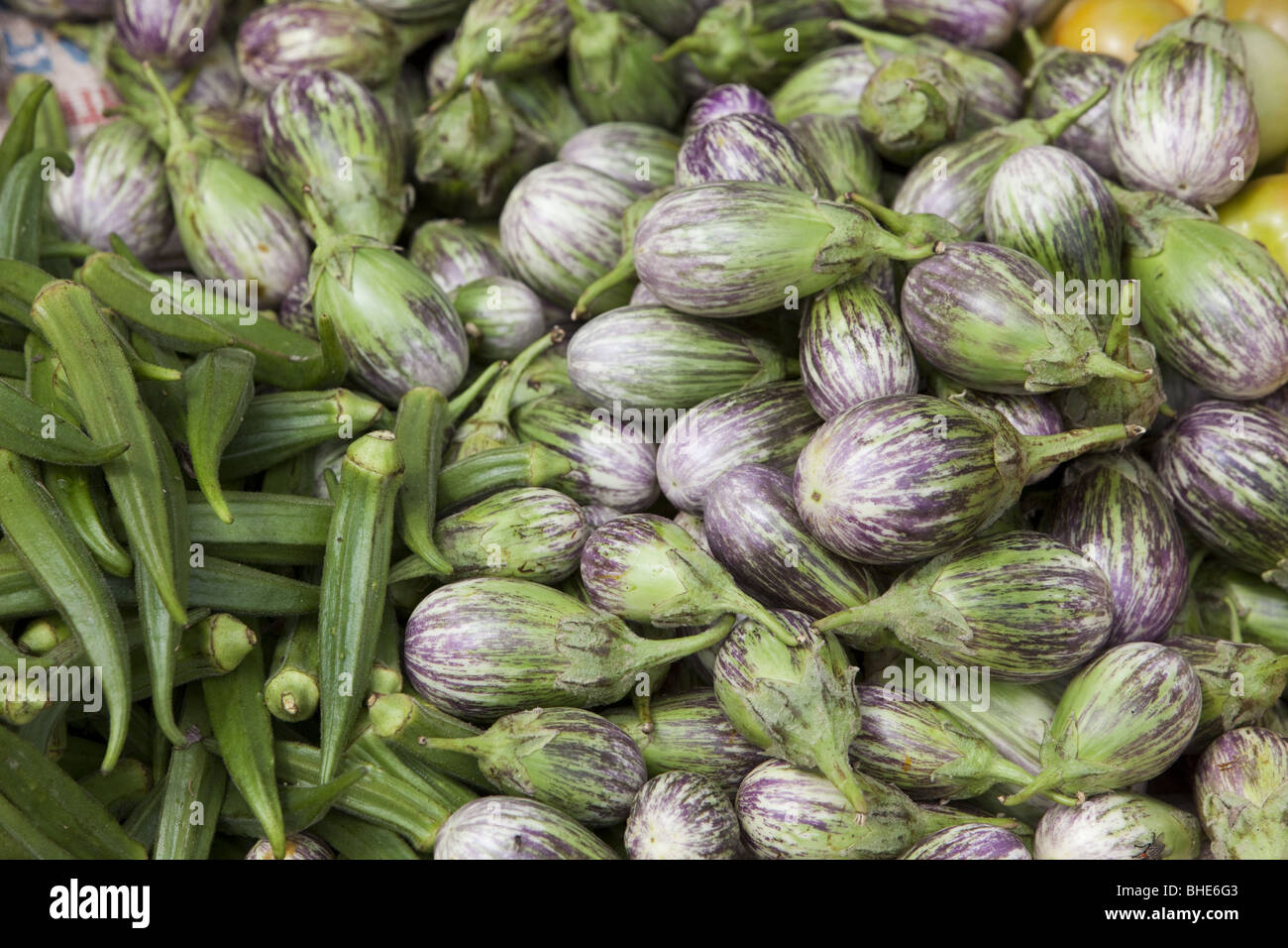 Indian market vegetables Stock Photo