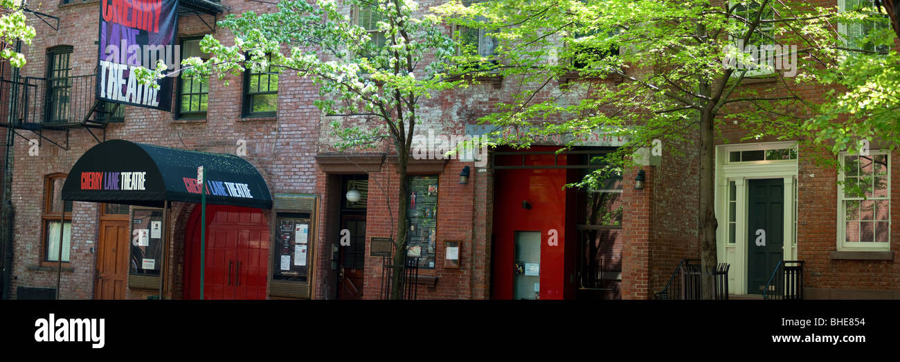 cherry lane theater greenwich village new york nyc spring Stock Photo