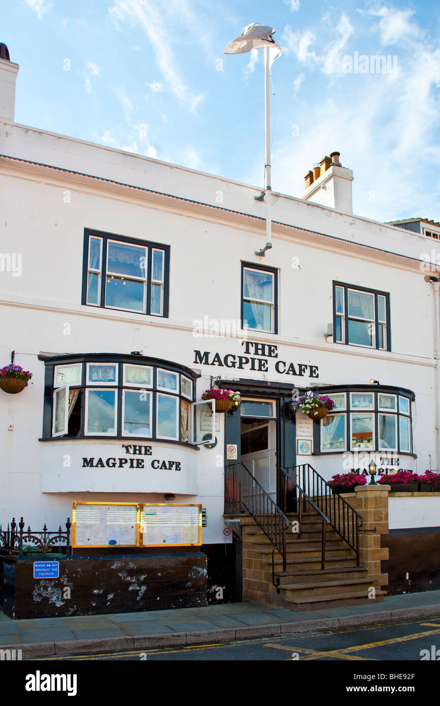 The Magpie cafe fish and chip restaurant Whitby North Yorkshire england UK Stock Photo