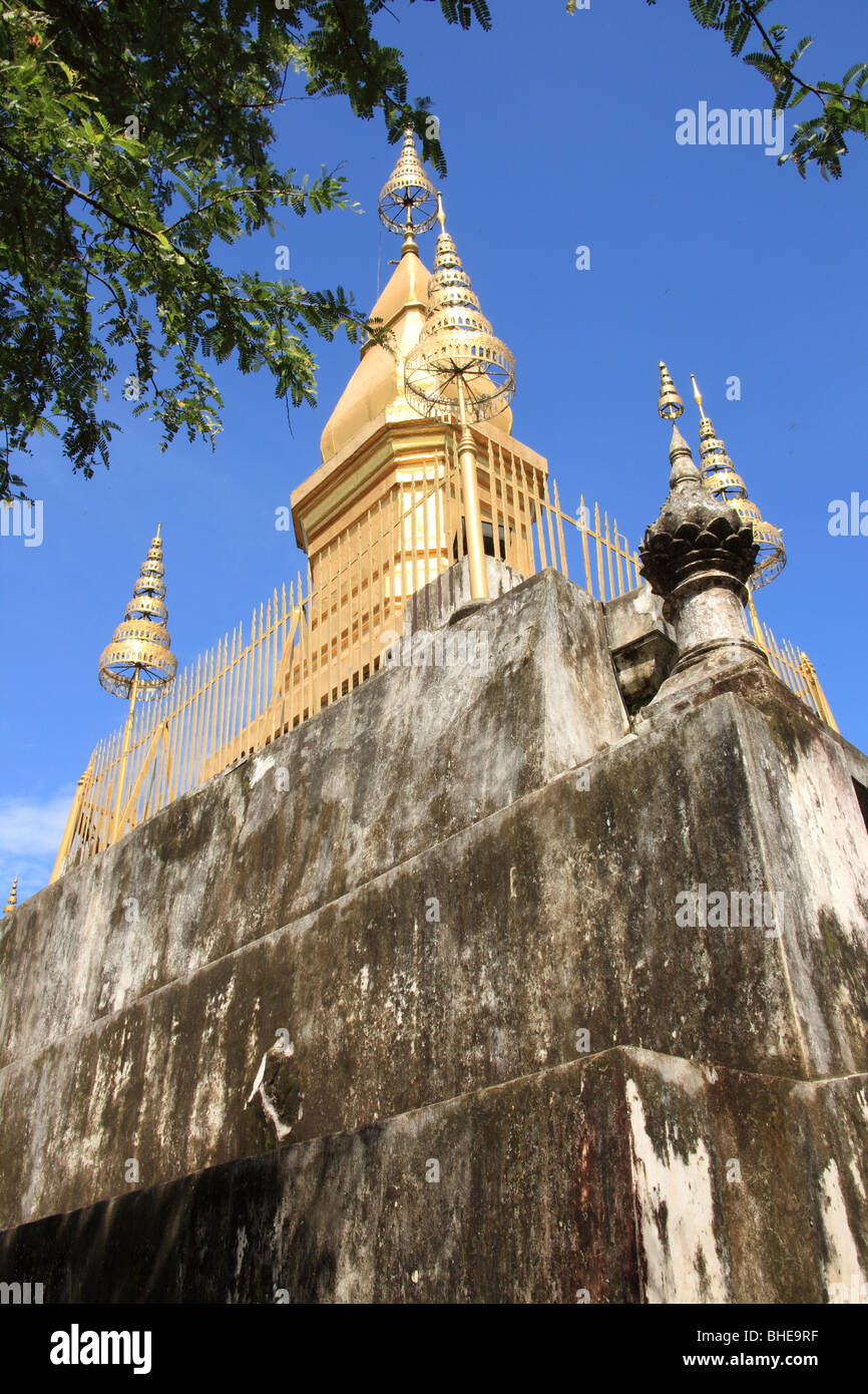 Phu Si temple in Luang Prabang, Laos Stock Photo