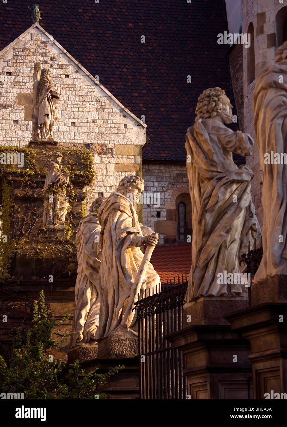 Poland Krakow Baroque St Peter and St Paul Church Apostles statues Stock Photo