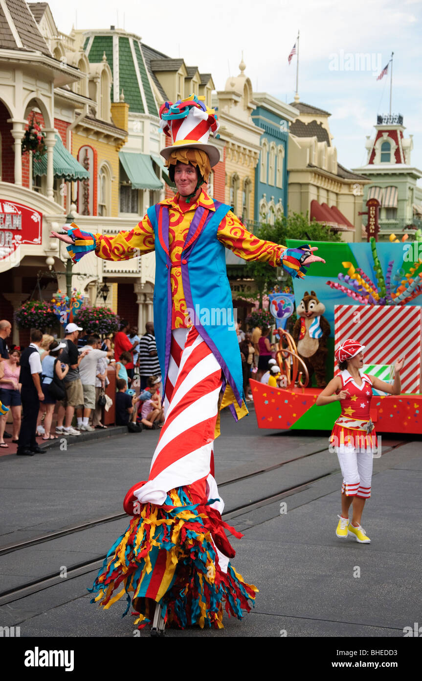 Orlando Florida FL Magic Kingdom  Character  Parade Walt Disney World Stock Photo