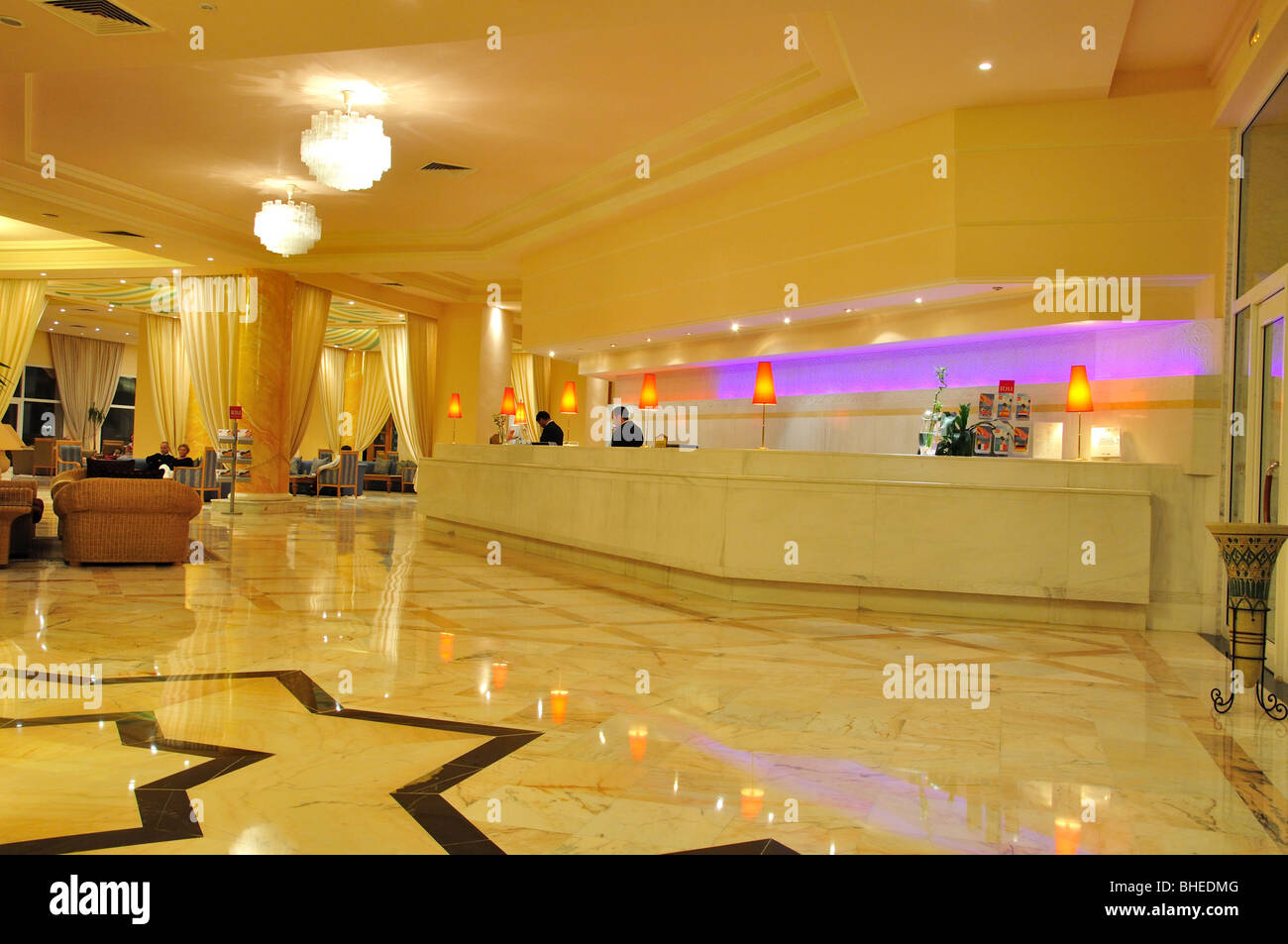 Riu ClubHotel Bellevue Park reception, Port El Kantaoui, Sousse  Governorate, Tunisia Stock Photo - Alamy
