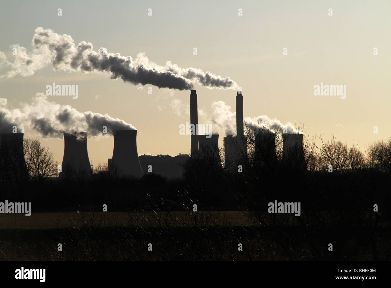 Trent Valley coal fired power station. Stock Photo