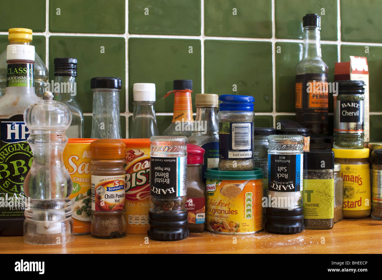 A collection of cooking ingredients Stock Photo