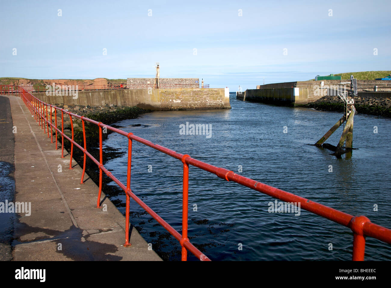 Eyemouth Border Scotland UK Harbour Harbor Boats Fishing Quay Stock ...
