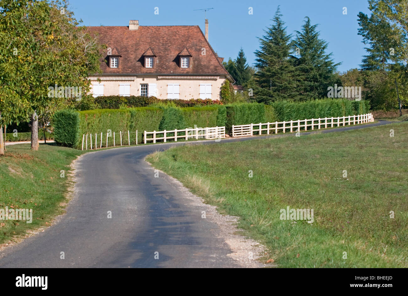 Country house, Dordogne River valley, south west France, Europe. Stock Photo