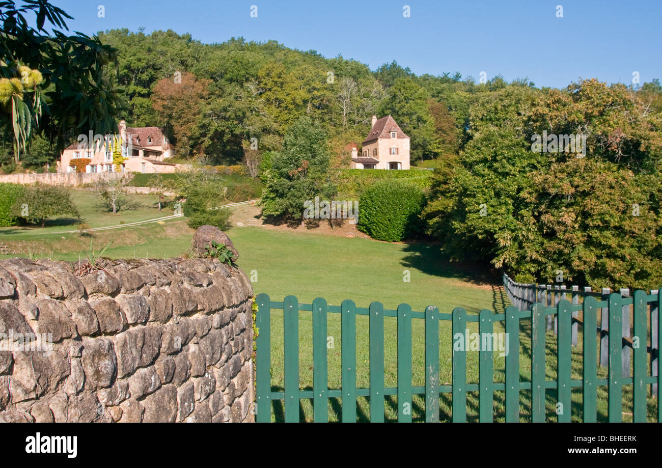 Country estate, Dordogne River valley, Dordogne (Périgord), south-west France, Europe Stock Photo