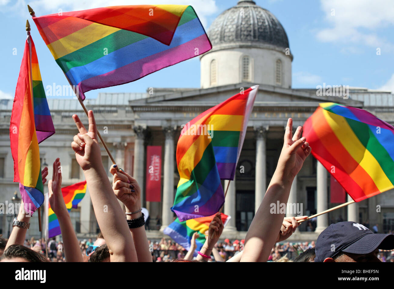 Gay Pride Parade 2009 in London Stock Photo