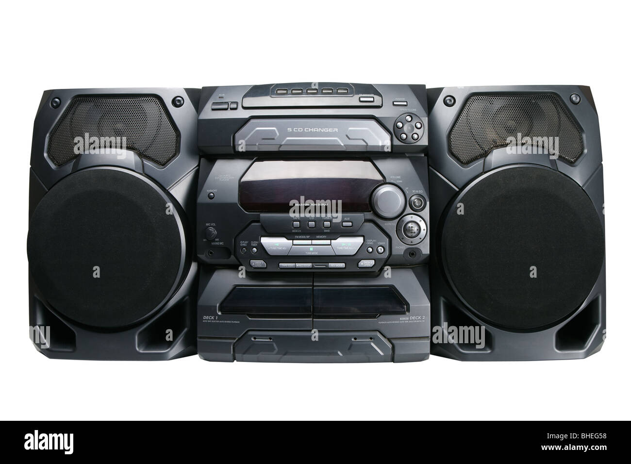 Stereo System Disc Stereo system with speakers Cut Out Stock Images & Pictures - Alamy