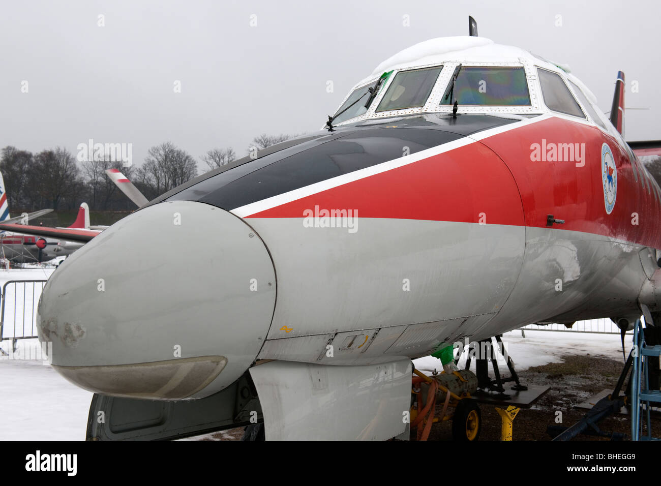 Ex RAF Jetstream HP 137 at Brooklands Museum - 1 Stock Photo