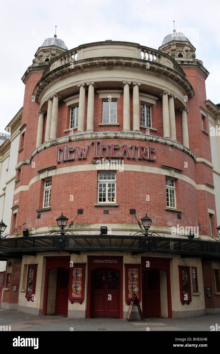 exterior of the new theatre grey friars road cardiff wales uk Stock ...