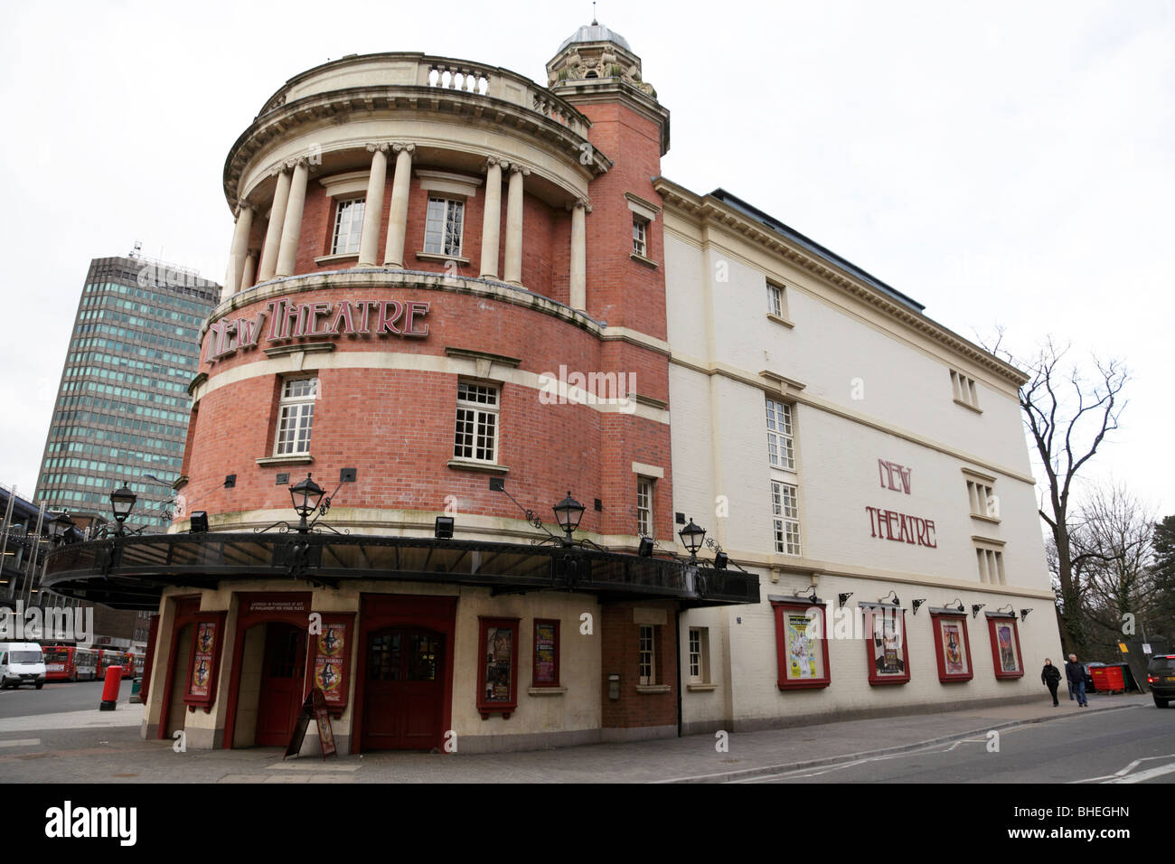 exterior of the new theatre grey friars road cardiff wales uk Stock ...