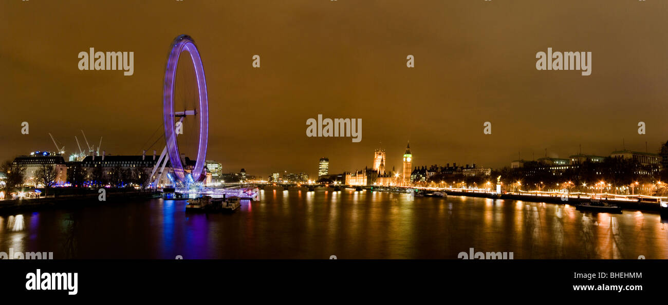 River Thames panorama Stock Photo