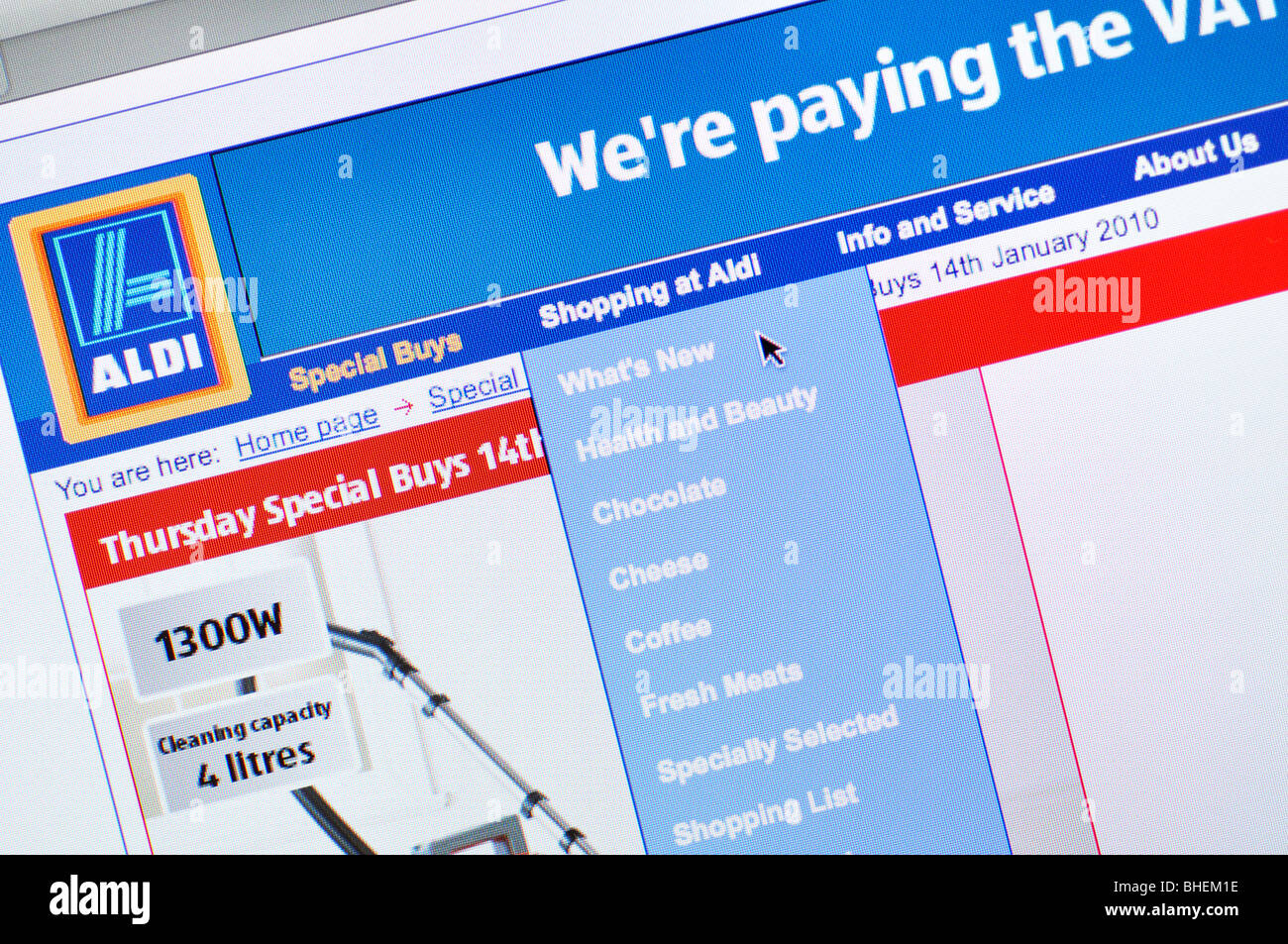 Aldi Website High Resolution Stock Photography and Images - Alamy