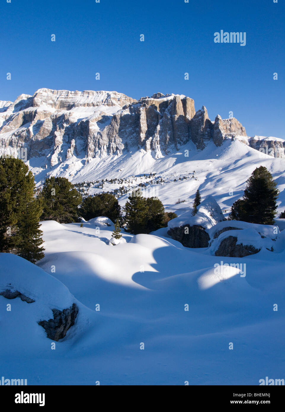 Dolomites at Selva di Val Gardena (Wolkenstein in Groden), Italy