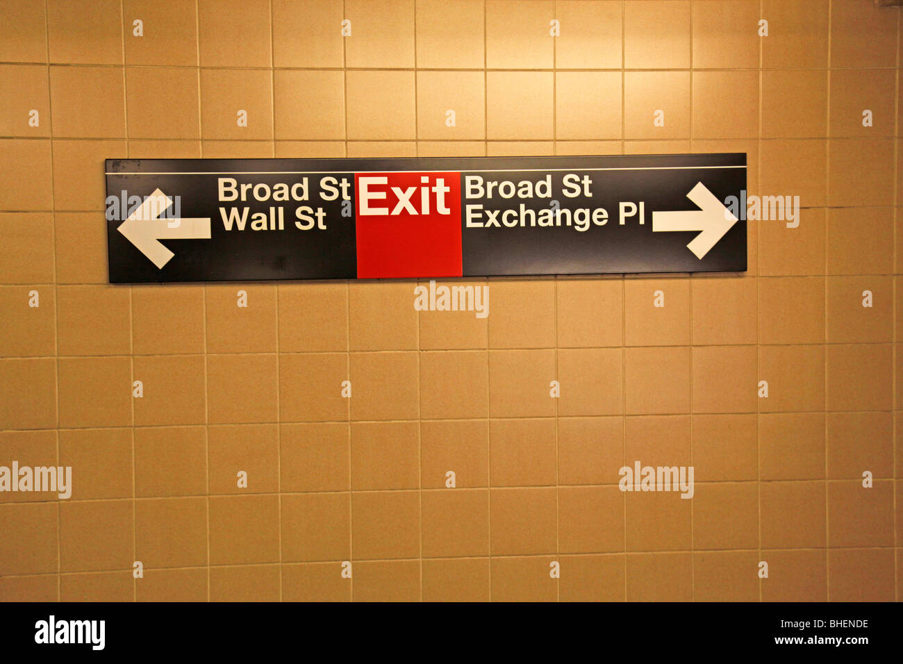 Wall street subway station New York city Stock Photo - Alamy