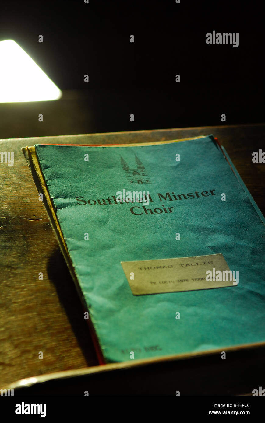Southwell Minster Choir Book Stock Photo Alamy