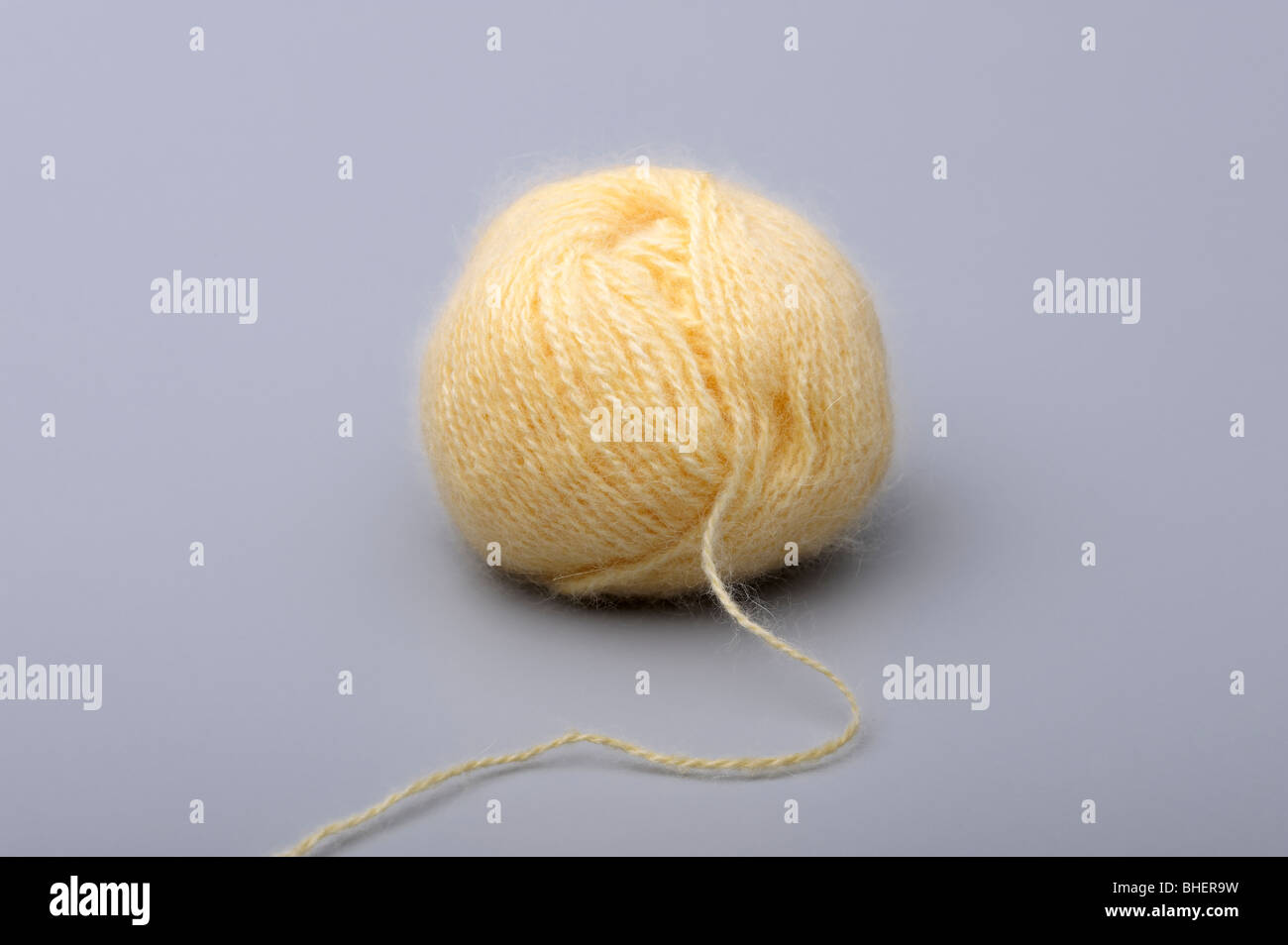 Yellow Angora Yellow Angora wool knitting ball Stock Photo - Alamy