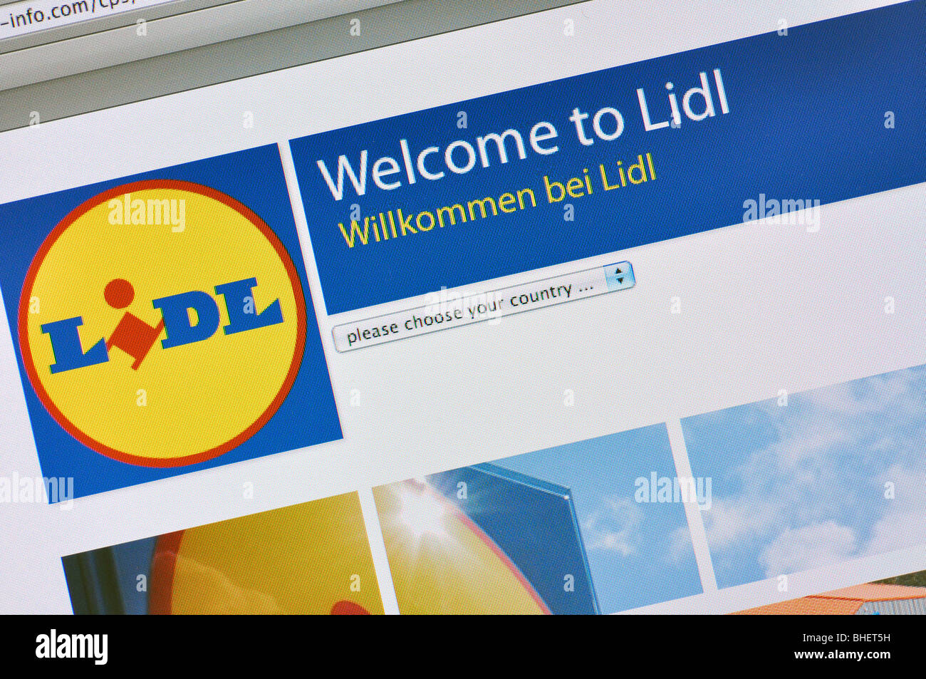 Lidl store website Stock Photo Alamy