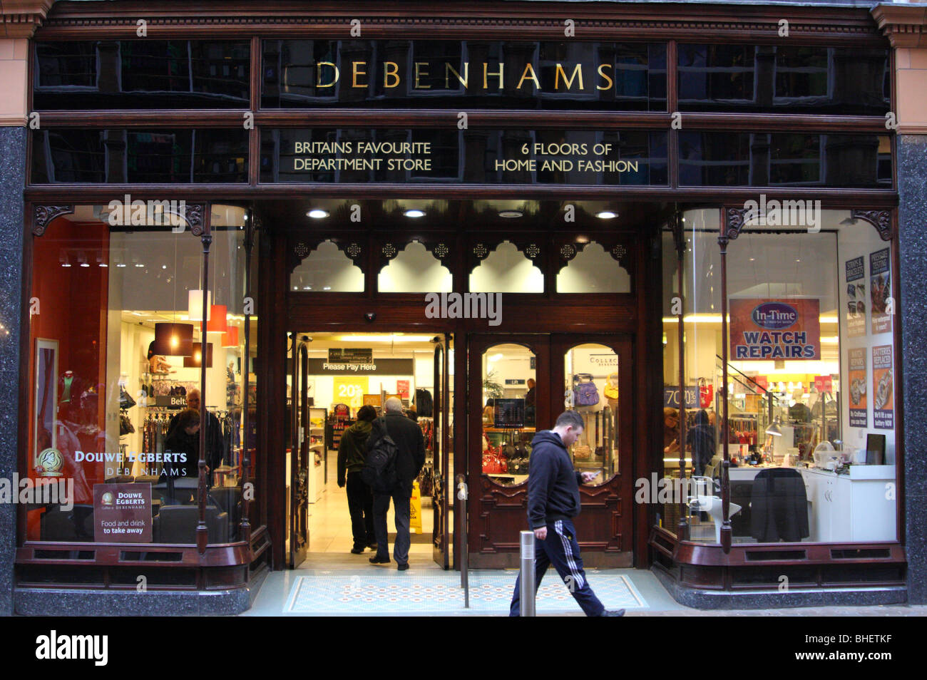 A Debenhams department store in Leeds, England, U.K. Stock Photo