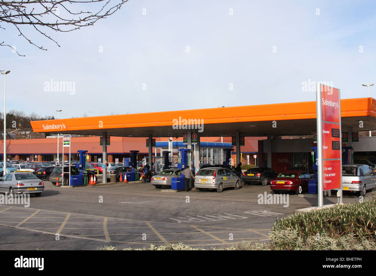 Sainsburys Petrol Station High Resolution Stock Photography and Images