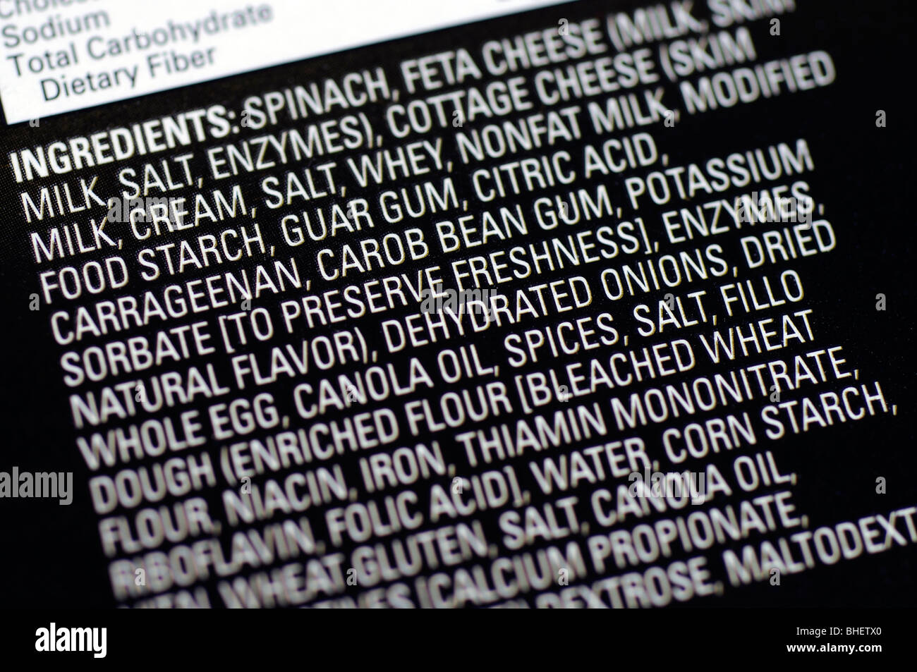 ingredients-list-on-packaged-food-stock-photo-alamy